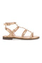 Sandalen in Roségold mit Nieten und Knöchelriemen Me & Me 1663