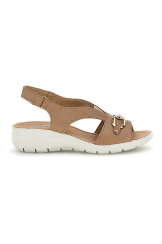 Beige Sandalen mit Band und Klammer Imac 1079305419213