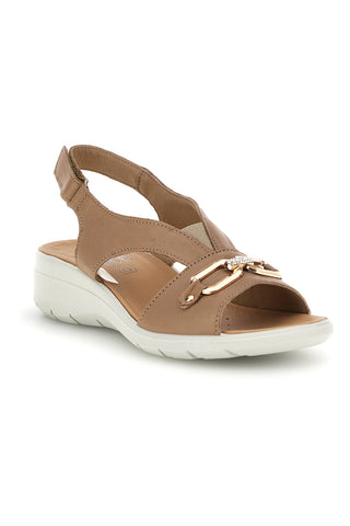 Beige Sandalen mit Band und Klammer Imac 1079305419213