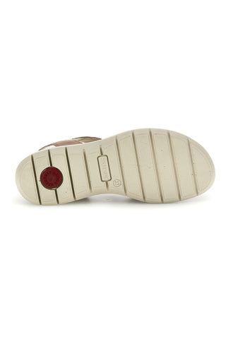 Beigefarbene Sandalen mit superbequemer Innensohle aus echtem Leder und Anti-Schock-System Imac 1079705419213