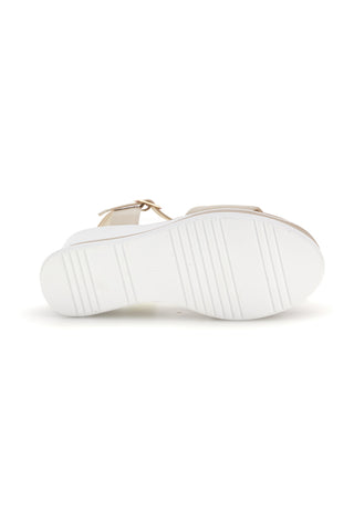 Beige Keilsandaletten mit weichem Memory Energy E488