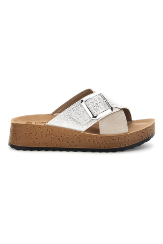 Inblu 46 PK Beige Gekreuzte Hausschuhe