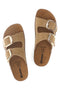 Beige Pantoffeln Doppelschnalle Inblu 61 CP