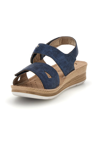 Sandali blu con plantare anatomico Inblu 66 FC