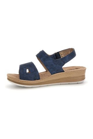 Sandali blu con plantare anatomico Inblu 66 FC