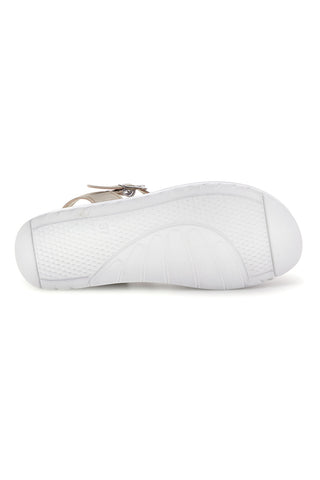 Sandali platino con fasce incrociate Inblu 54 CN