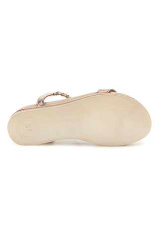 Beige Sandalen mit Straßsteinen Inblu 56 SA