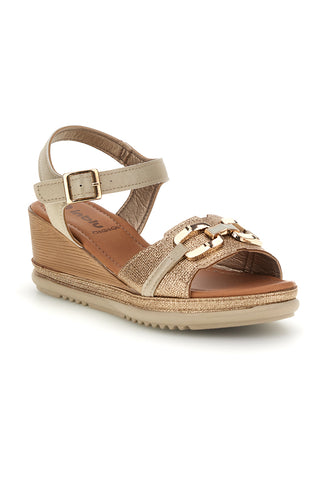Inblu 10 FK Platin-Keilsandalen