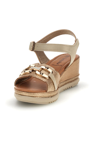 Inblu 10 FK Platin-Keilsandalen
