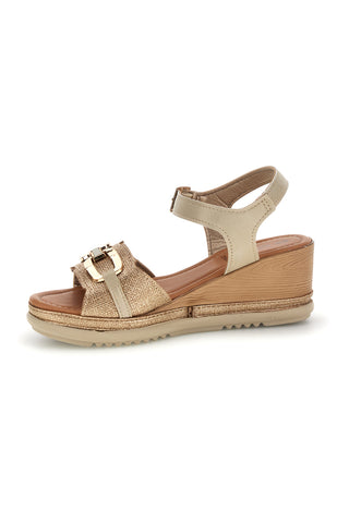 Inblu 10 FK Platin-Keilsandalen