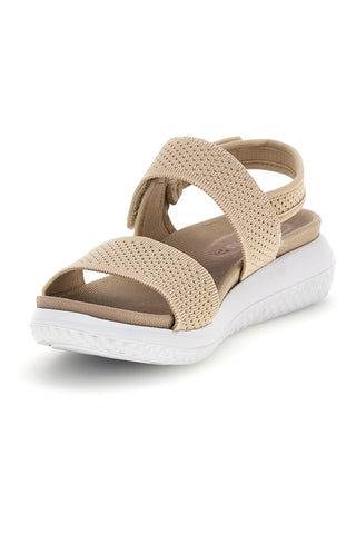 Sandali beige con fasce traforate e velcro Inblu 30 TT
