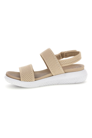 Sandali beige con fasce traforate e velcro Inblu 30 TT