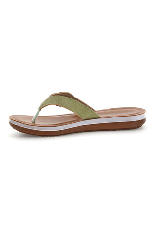 Grüner Flip-Flop mit Schmucksteinbesatz Inblu 19 ZO