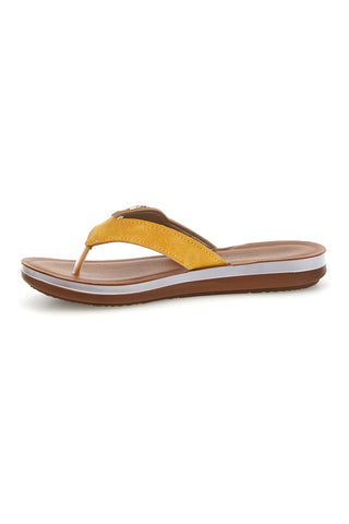 Gelber Flip-Flop mit Schmucksteinbesatz Inblu 19 ZO