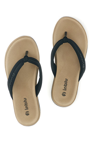 Infradito nero beige dual density Inblu 04 SF