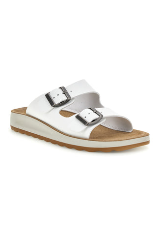 Ciabatta bianca con plantare anatomico Fly Flot 90770G642C