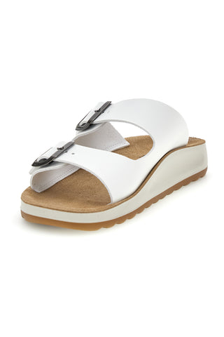 Ciabatta bianca con plantare anatomico Fly Flot 90770G642C