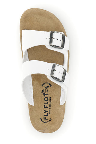 Ciabatta bianca con plantare anatomico Fly Flot 90770G642C