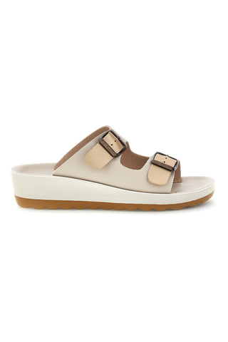Beige Hausschuhe mit anatomischem Fußbett Fly Flot 90420G64ZZ