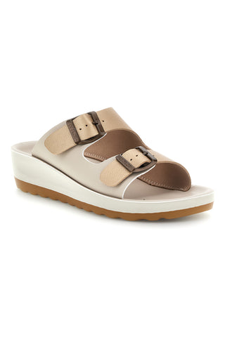 Beige Hausschuhe mit anatomischem Fußbett Fly Flot 90420G64ZZ