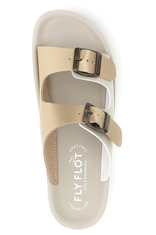 Beige Hausschuhe mit anatomischem Fußbett Fly Flot 90420G64ZZ