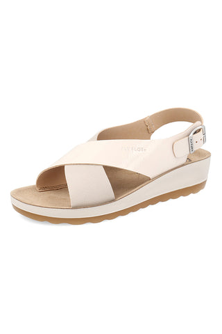 Beige Sandalen mit verstellbarem Riemen Fly Flot 90420G613C