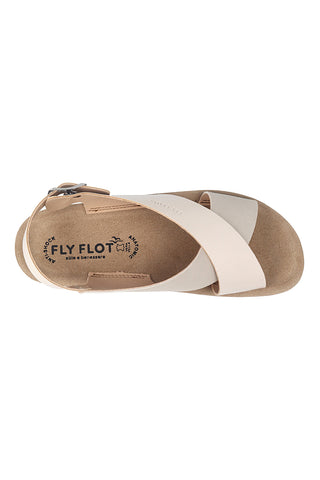 Beige Sandalen mit verstellbarem Riemen Fly Flot 90420G613C