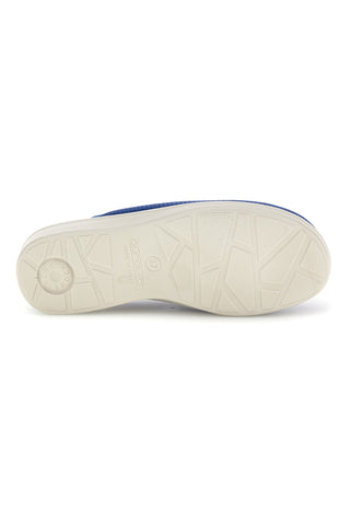 Blaue Hausschuhe mit rutschfester Innensohle aus echtem Leder Fly Flot 90830368FE