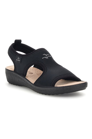 Schwarze anatomische Anti-Schock-Sandalen Fly flot 90550E71LA