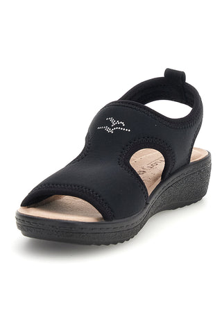 Schwarze anatomische Anti-Schock-Sandalen Fly flot 90550E71LA