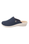 Blaue Hausschuhe mit rutschfester Innensohle aus echtem Leder Fly Flot 90T40368FE