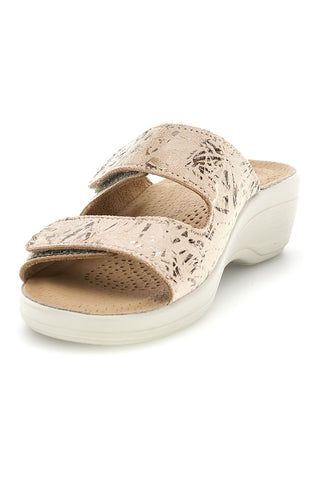 Ciabatta beige con plantare anatomico Fly Flot 90T50B18CE