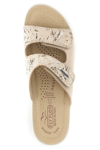 Ciabatta beige con plantare anatomico Fly Flot 90T50B18CE