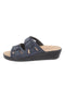 Ciabatte blu con sottopiede in vera pelle antiscivolo Fly Flot 90160008CE