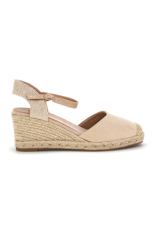 Sandali espadrillas Beige con zeppa in corda Pittarello Sun Bl2