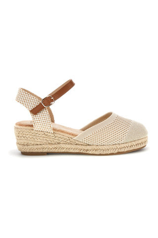 Sandali espadrillas Beige con zeppa in corda Pittarello Sun Bl4