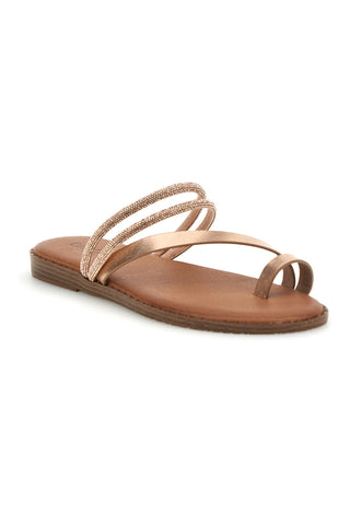 Rose gold Hausschuhe mit leuchtenden Detail Café Kosten 2903
