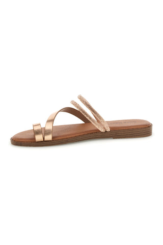Rose gold Hausschuhe mit leuchtenden Detail Café Kosten 2903