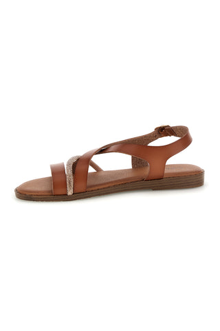Camel Sandalen mit gekreuzten Riemen Café Kosten 20523
