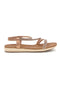 Sandali oro rosa con strass e cinturino elasticizzato Cafe' cost 80965