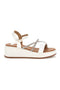Weiße Sandalen mit Plateau Café kosten 80882