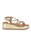 Gold Sandalen mit Plateau Café Kosten 808814