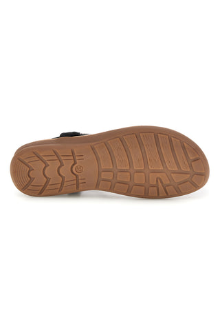 Schwarze Sandalen mit Schmuckapplikationen Quanna mel k358636