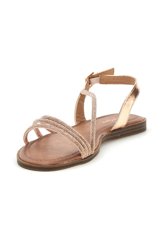 Champagner Sandalen mit Riemen Café Kosten RH7