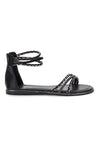 Sandali neri con cinturino Cafe' cost RH16