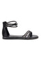 Sandali neri con cinturino Cafe' cost RH16