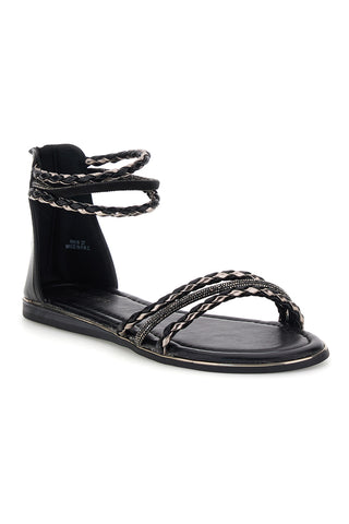Sandali neri con cinturino Cafe' cost RH16