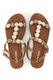 Braune Sandalen mit Goldapplikationen Cafè kosten RH22