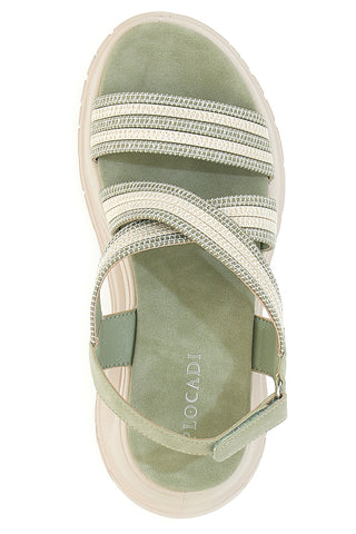 Grüne Sandalen mit Gummibändern Ploadi 35310