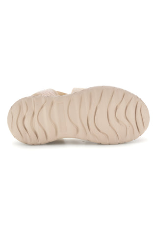 Sandali beige con fasce elastiche platform comfort Plocadi 353e001